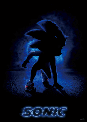 [JSM] Sonic 3D Poster (size: 70*50) + Frame