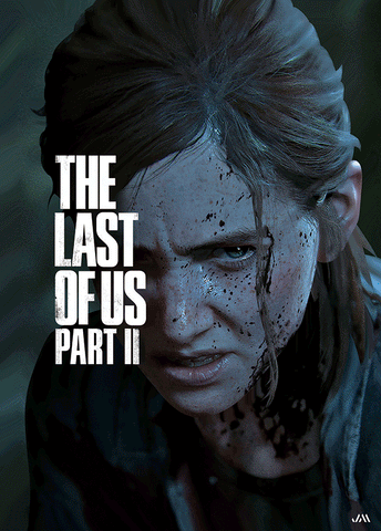 [JSM] The Last of Us Part II Ellie 3D Poster (size: 70*50) + Frame