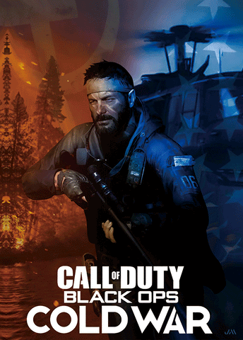 [JSM] Call of Duty 3D Poster (size: 70*50) + Frame