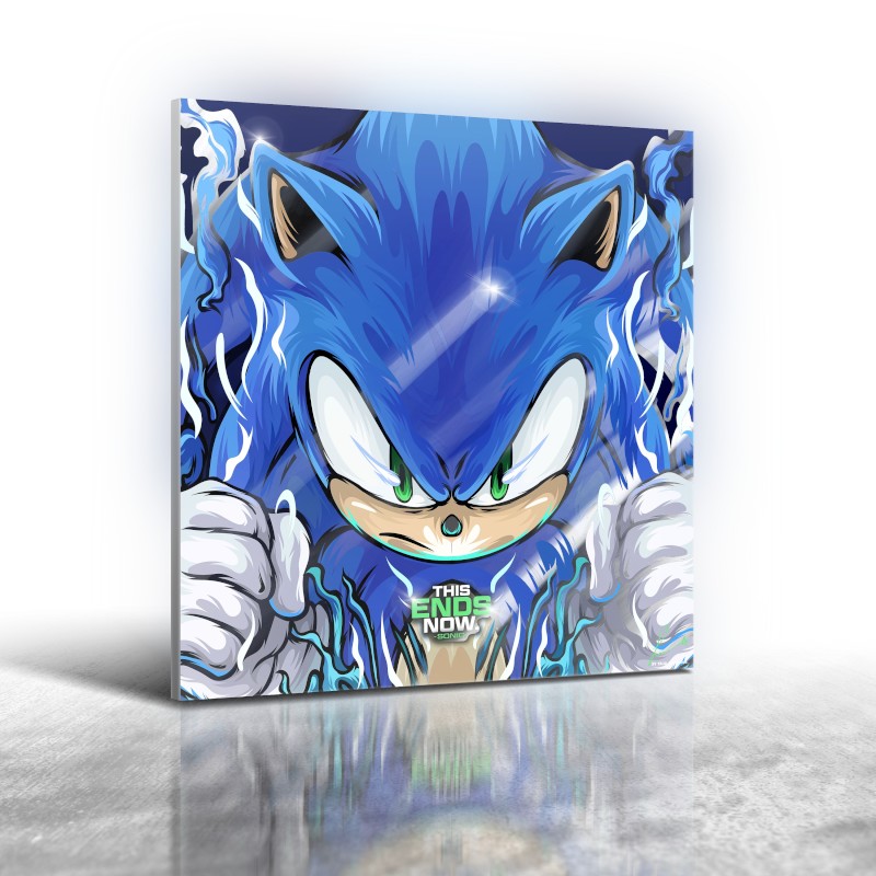 Sonic The Hedgehog - Sonic Frameless Art Painting (30*30 cm)