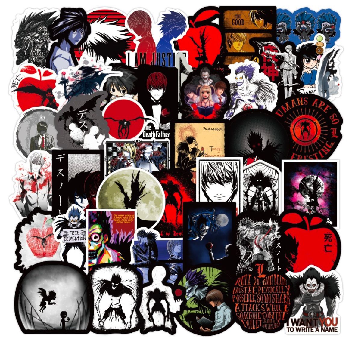 Anime Death Note Stickers (50pcs)