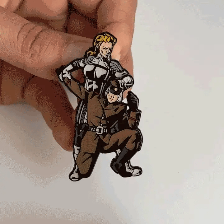 Official Metal Gear Solid 3 - Snake Unmasked Mechanical Pin