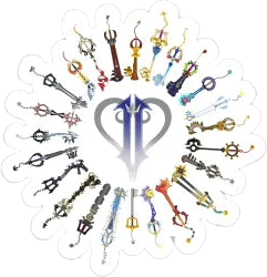 Kingdom Hearts Keyblades Magnet (3"x2.78")