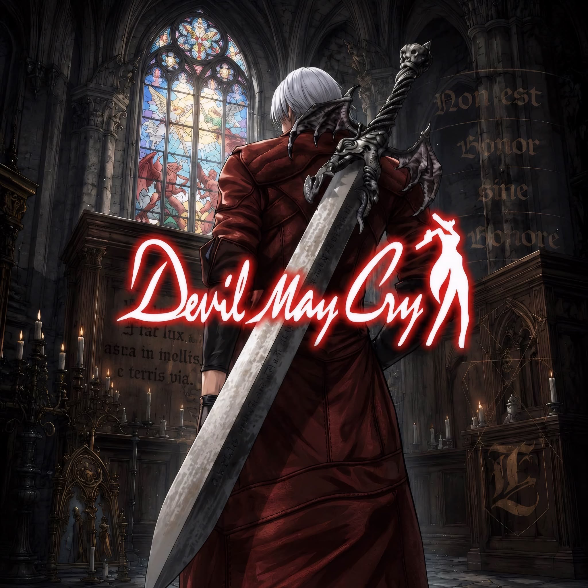 Devil May Cry Frameless Art Painting on Acrylic Sheet (30x30cm)