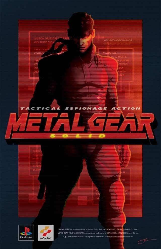 Metal Gear Solid: Snake Decorative Painting Wall Wooden Posters (28x43cm)