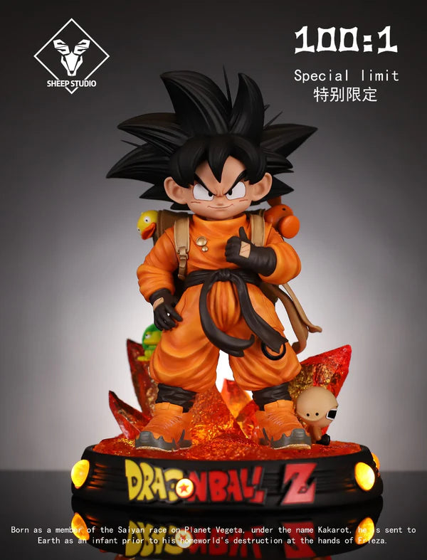 Sheep Studio Dragon Ball Q Ver Child Goku Resin Statue With Led Light (20cm)