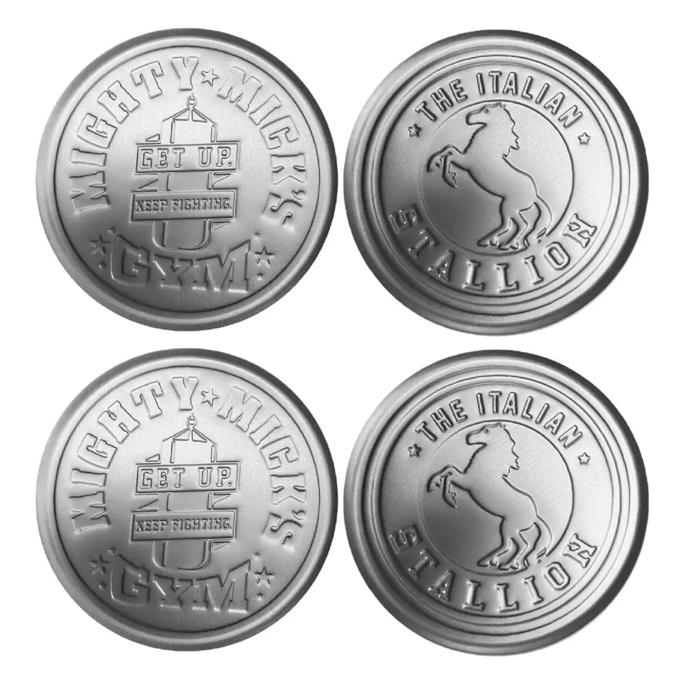 Official Rocky 45th Anniversary Metal Coaster Set of 4pcs
