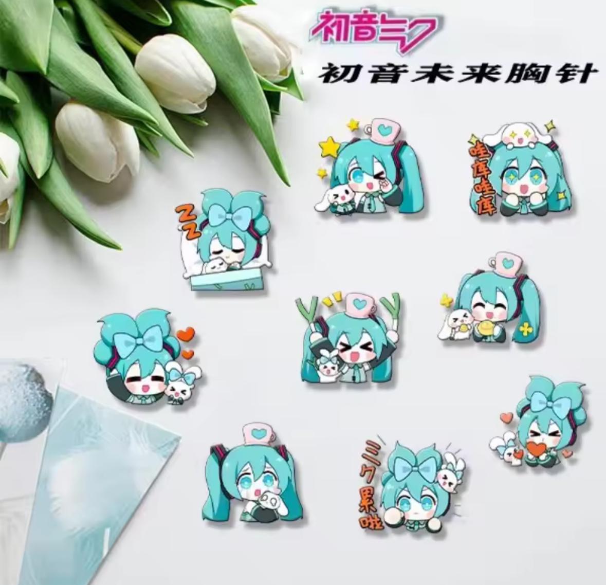 Hatsune Miku Metal Badge (Set 9 piece)