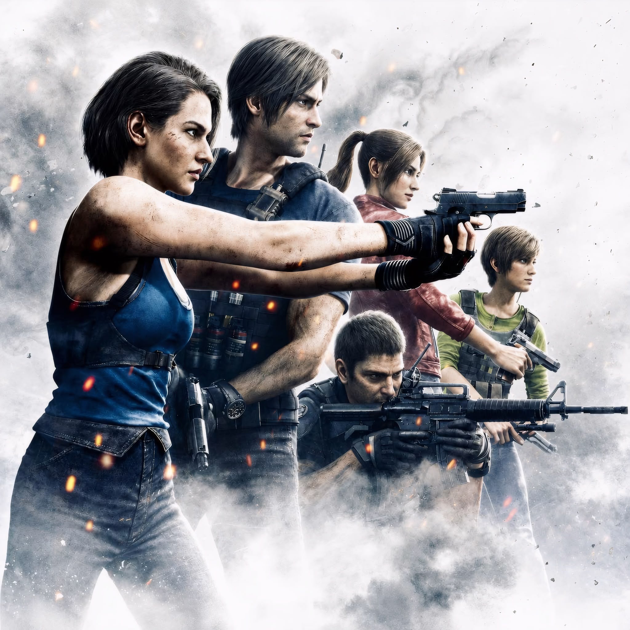Resident Evil Frameless Art Painting on Acrylic Sheet (30x30cm)