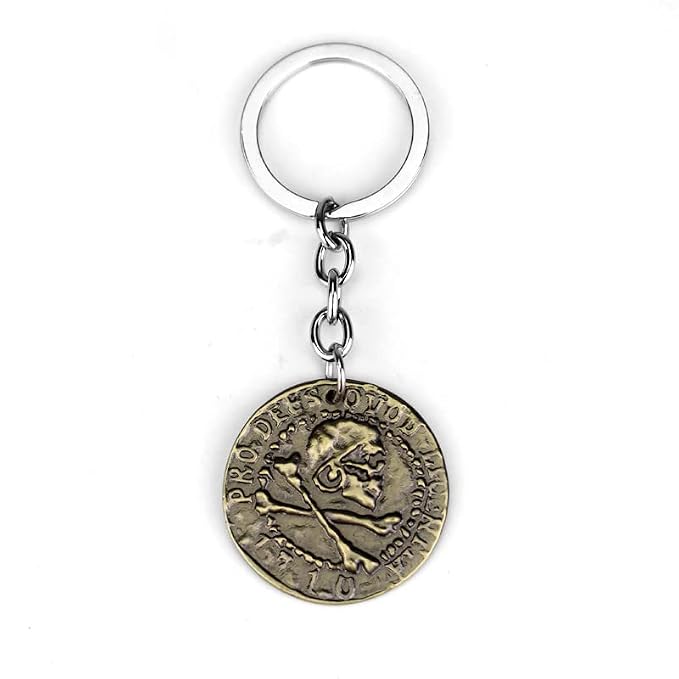 Uncharted 4 Antique Coin Metal Keychain