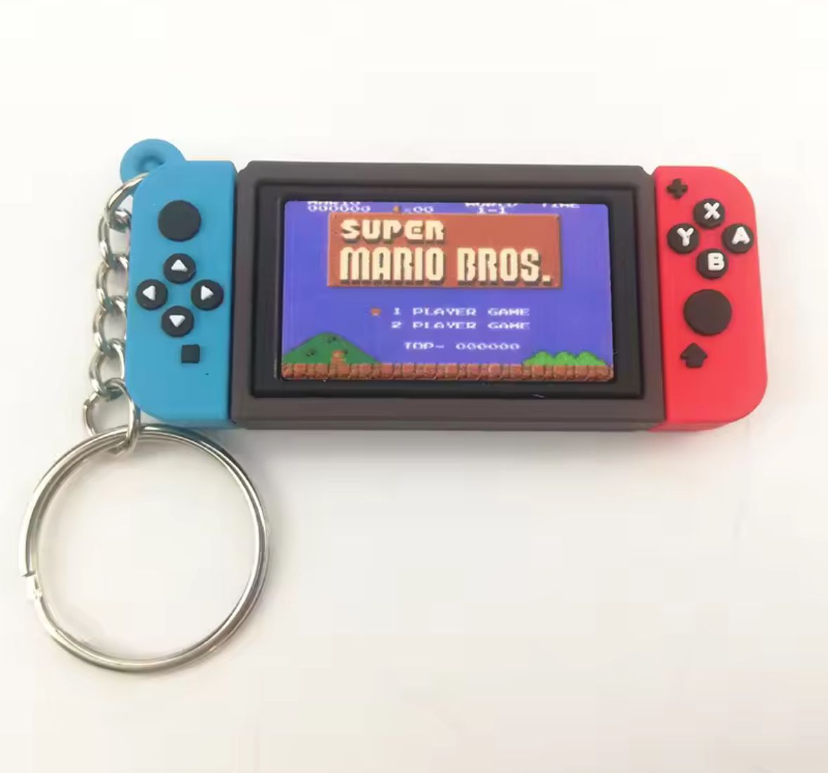 Nintendo Switch Console Super Mario Bros. Silicone Keychain