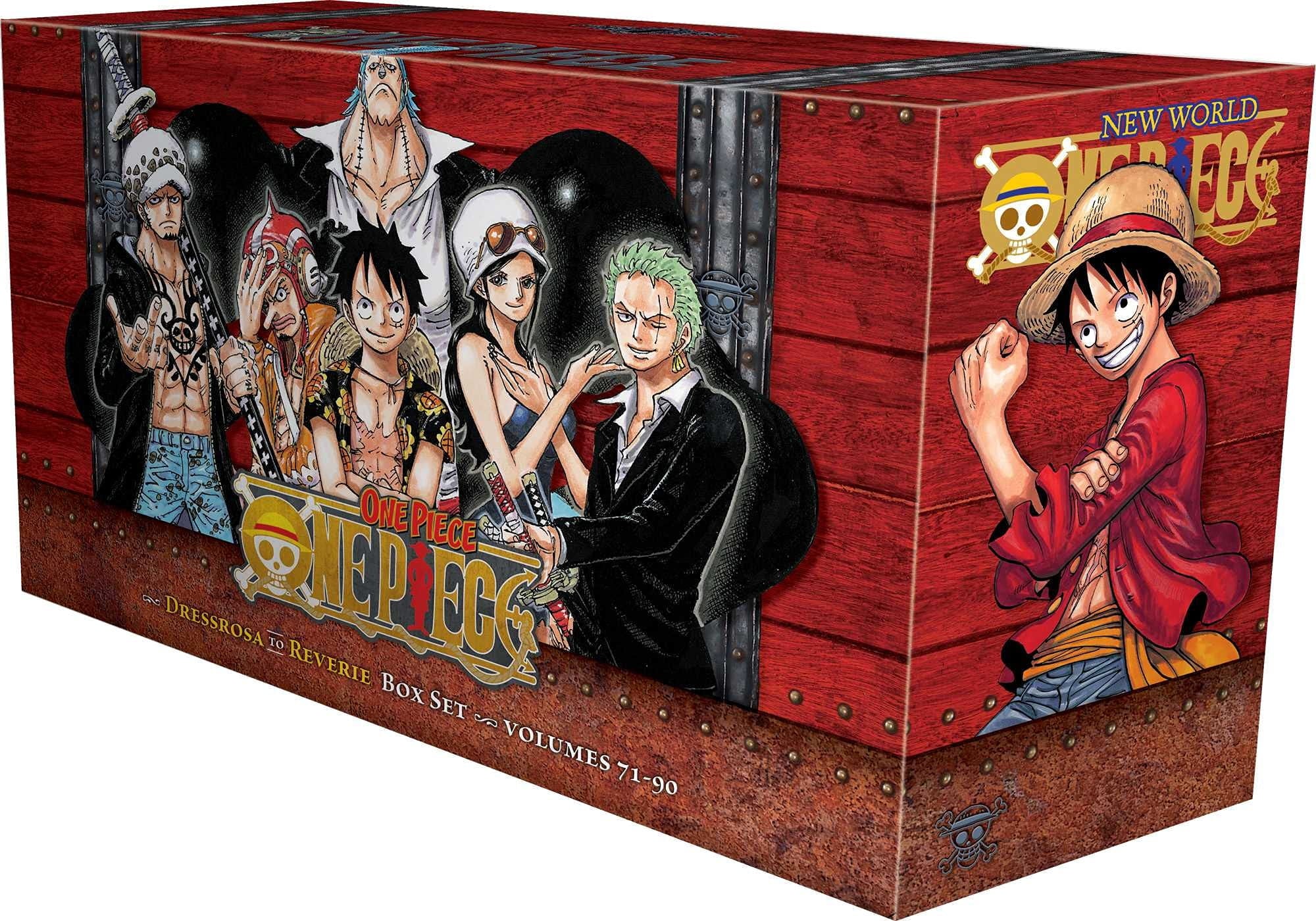 One Piece Dressrosa to Reverie Box Sets: 4 - Volumes 71-90 (English Version)
