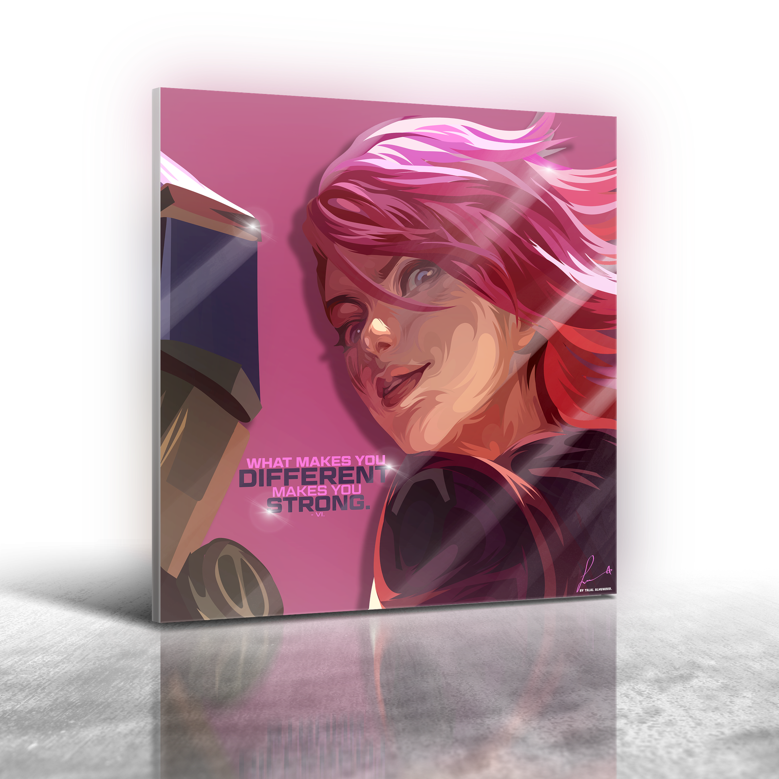 League of Legends - VI Frameless Art Painting (30*30 cm)