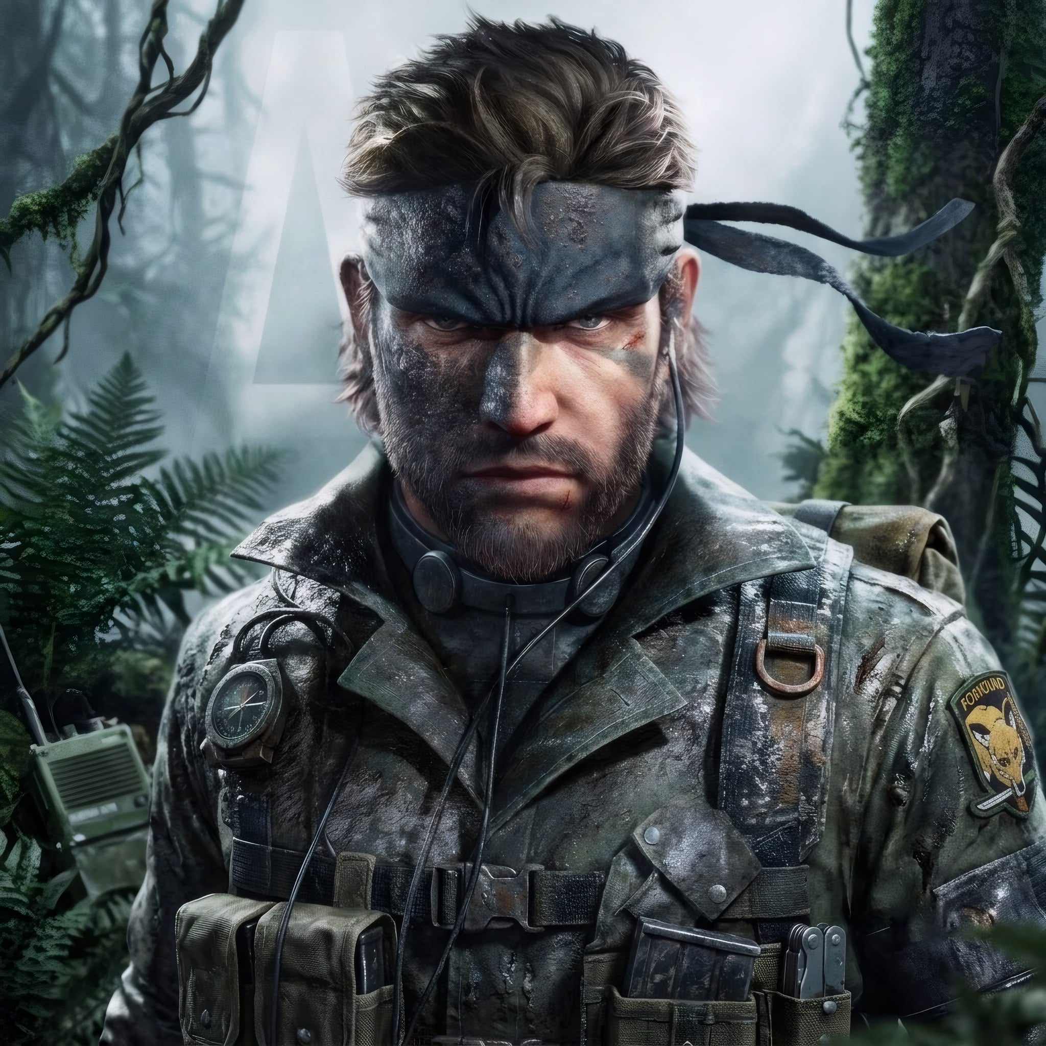 Metal Gear: Snake Frameless Art Painting on Acrylic Sheet (30x30cm)