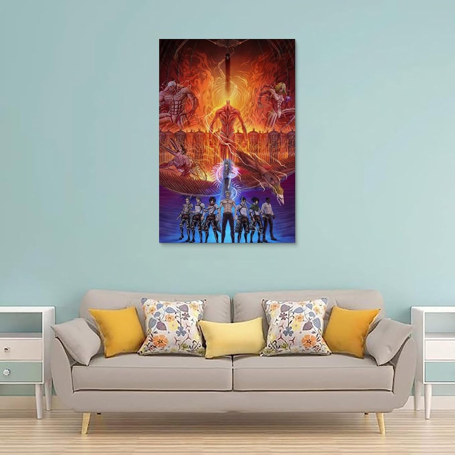 Anime Attack on Titan Decorative Painting Wall Wooden Posters (28x43cm)