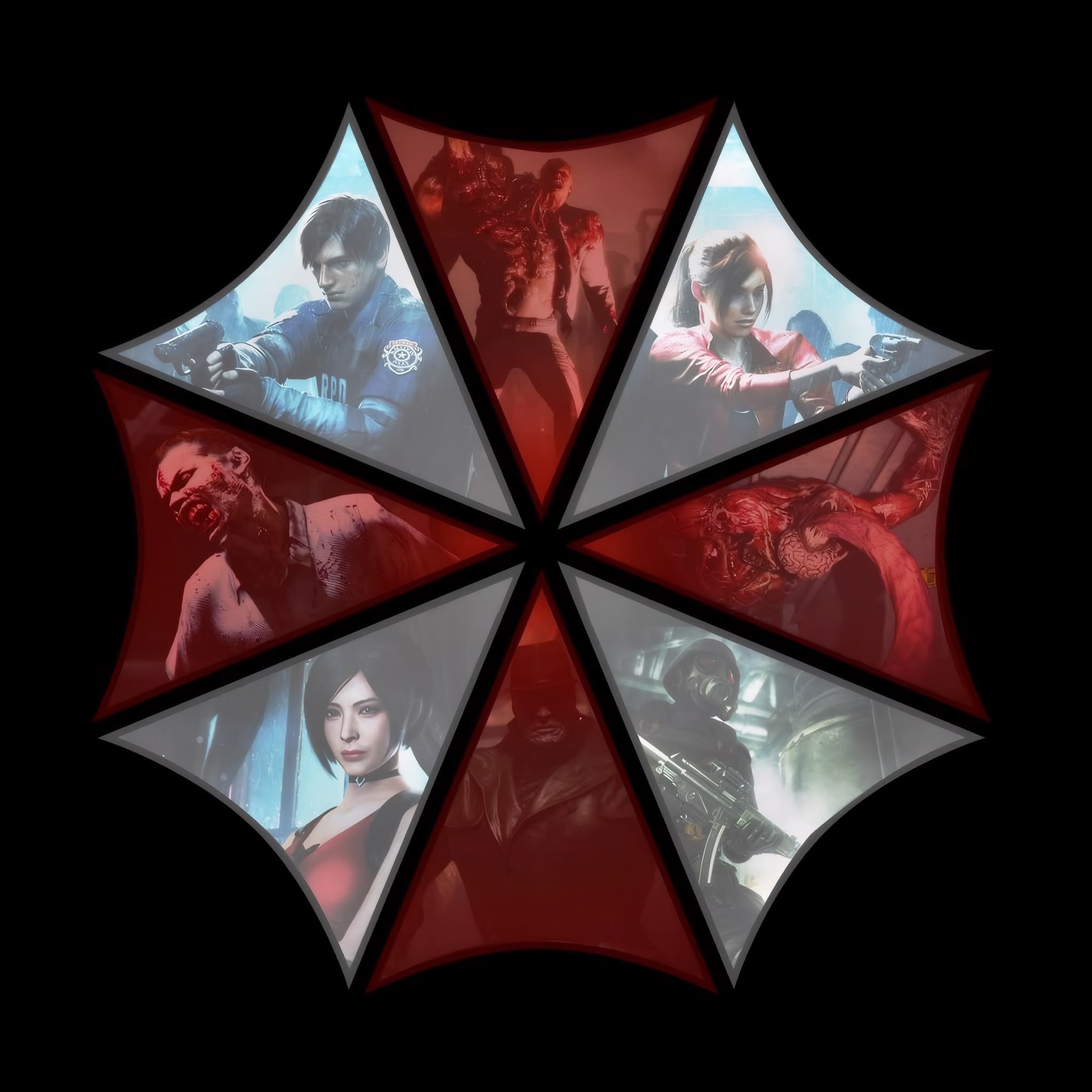 Resident Evil Umbrella Logo Frameless Art Painting on Acrylic Sheet (30x30cm)