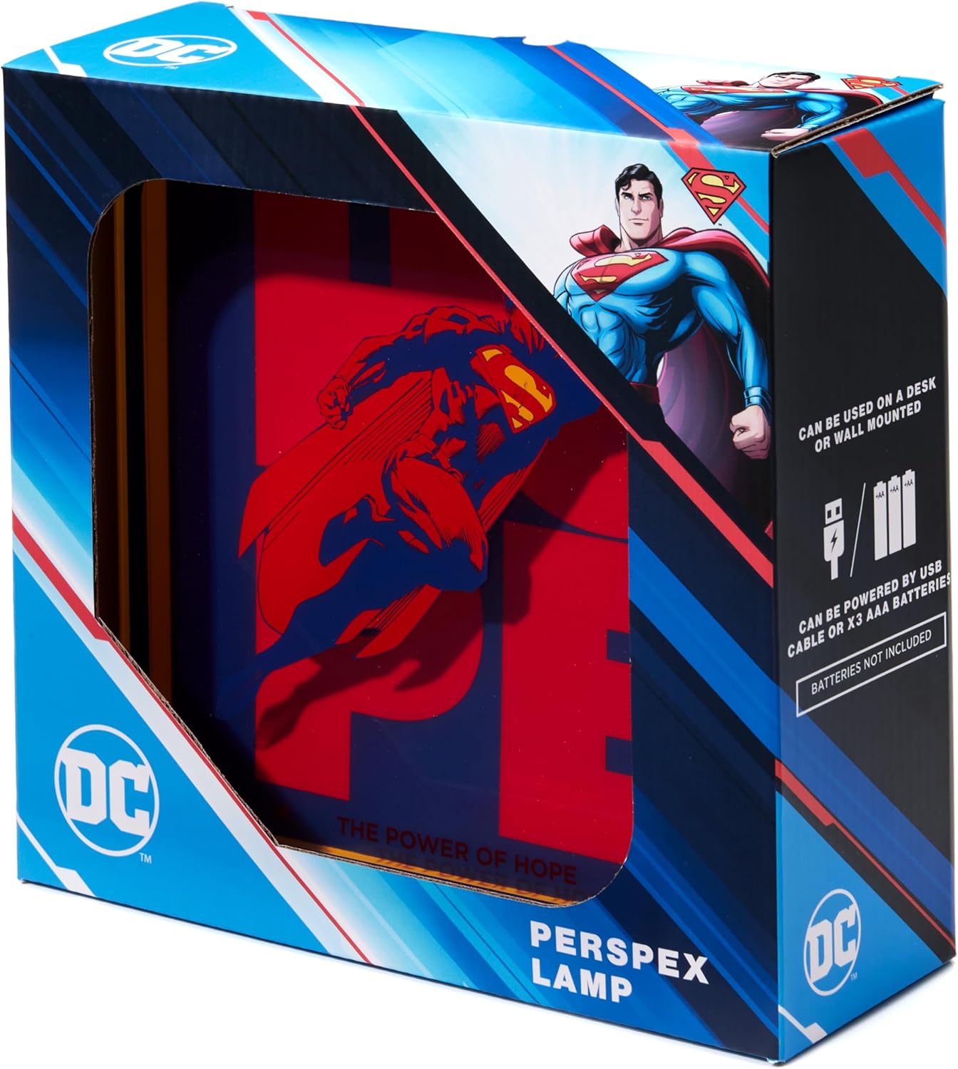 Official Superman: Superman Acrylic Desk Lamp / Wall Light