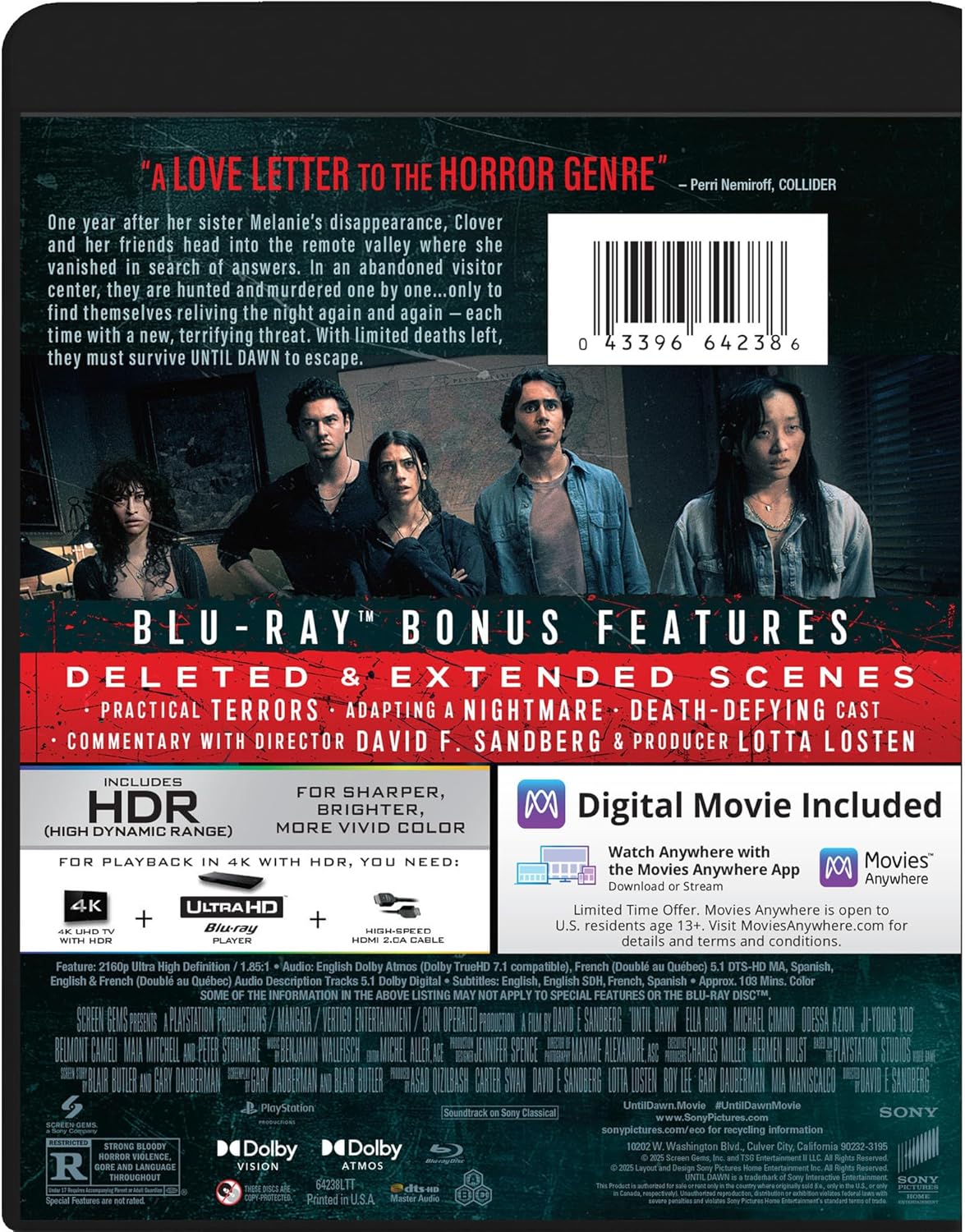 Until Dawn - UHD/BD Combo (4K Ultra HD + Blu-ray + Digital Copy)