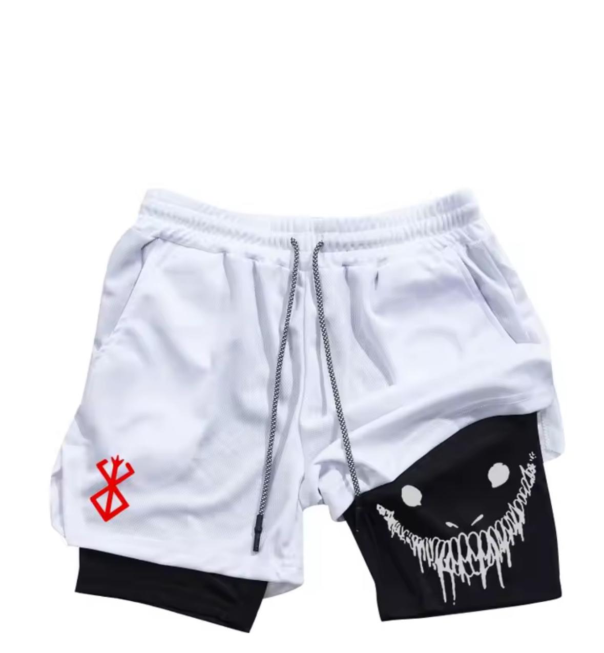 Anime Berserk Sport Short White
