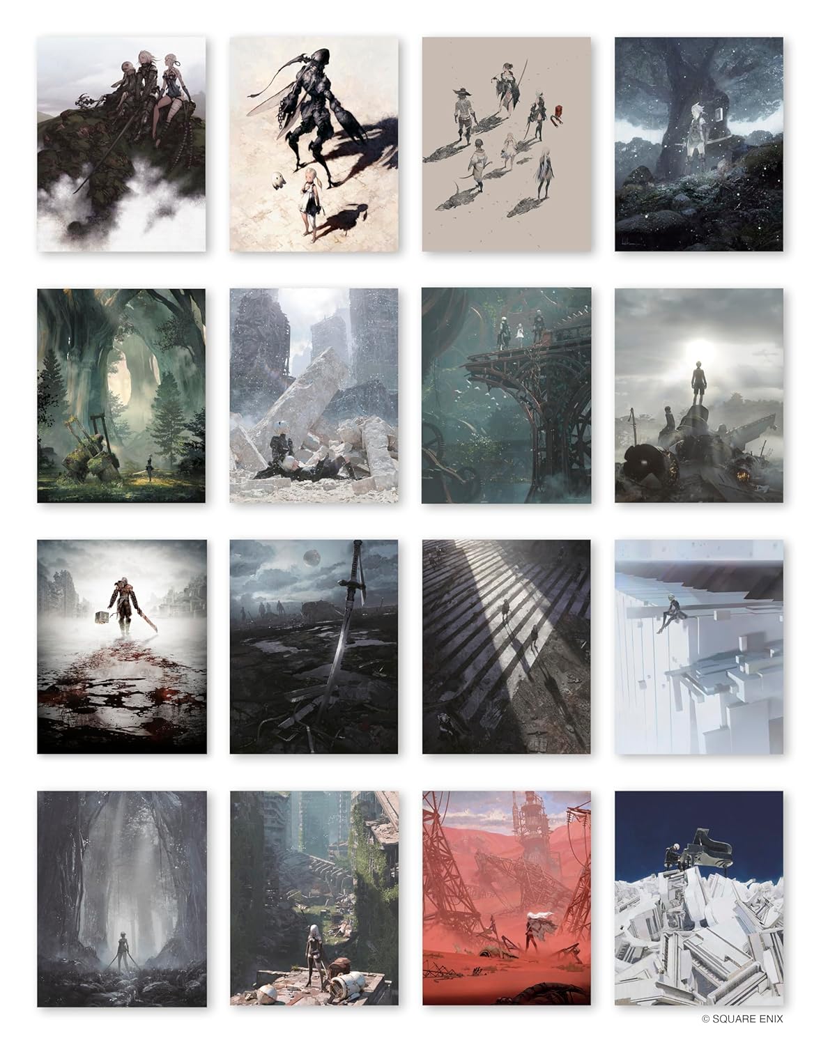 NieR Poster Collection 32pcs Removable Poster