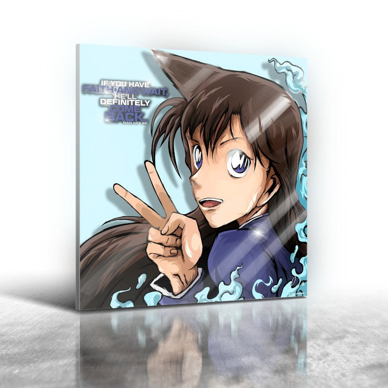 Anime Detective Conan - Ran Mouri Frameless Art Painting (30*30 cm)