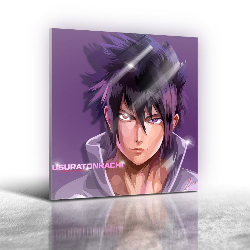 Anime Naruto - Sasuke Uchiha Frameless Art Painting (30*30 cm)