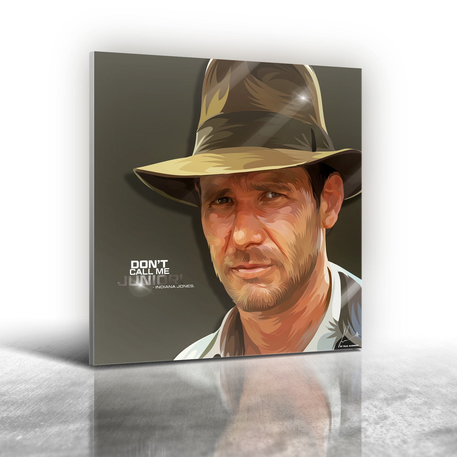 Indiana Jones Frameless Art Painting (30x30cm)