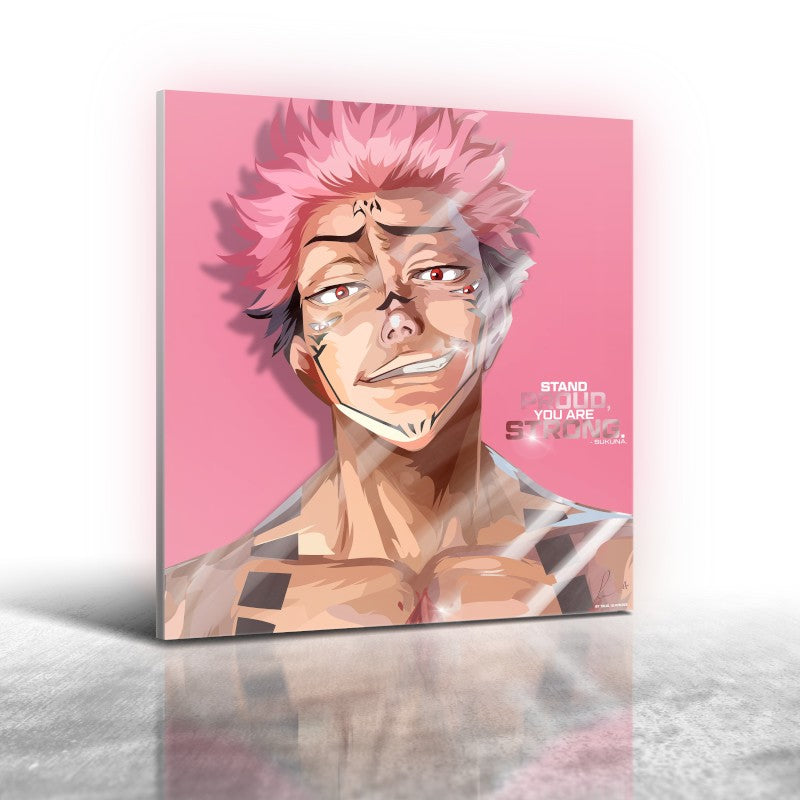 Anime Jujutsu Kaisen Sukuna Frameless Art Painting (30*30 cm)