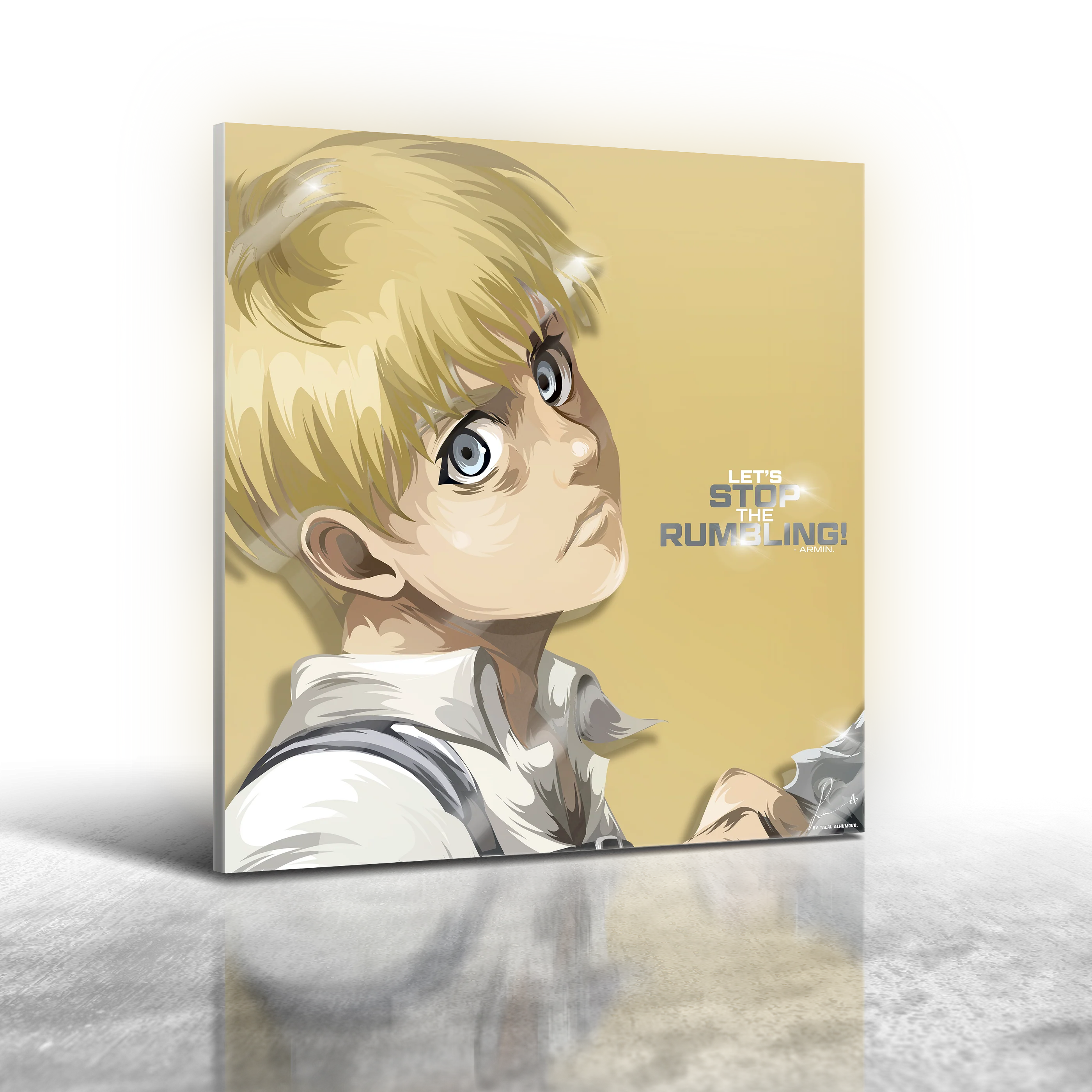 Anime Attack On Titan - Armin Arlert Ver 2 Frameless Art Painting (30x30cm)