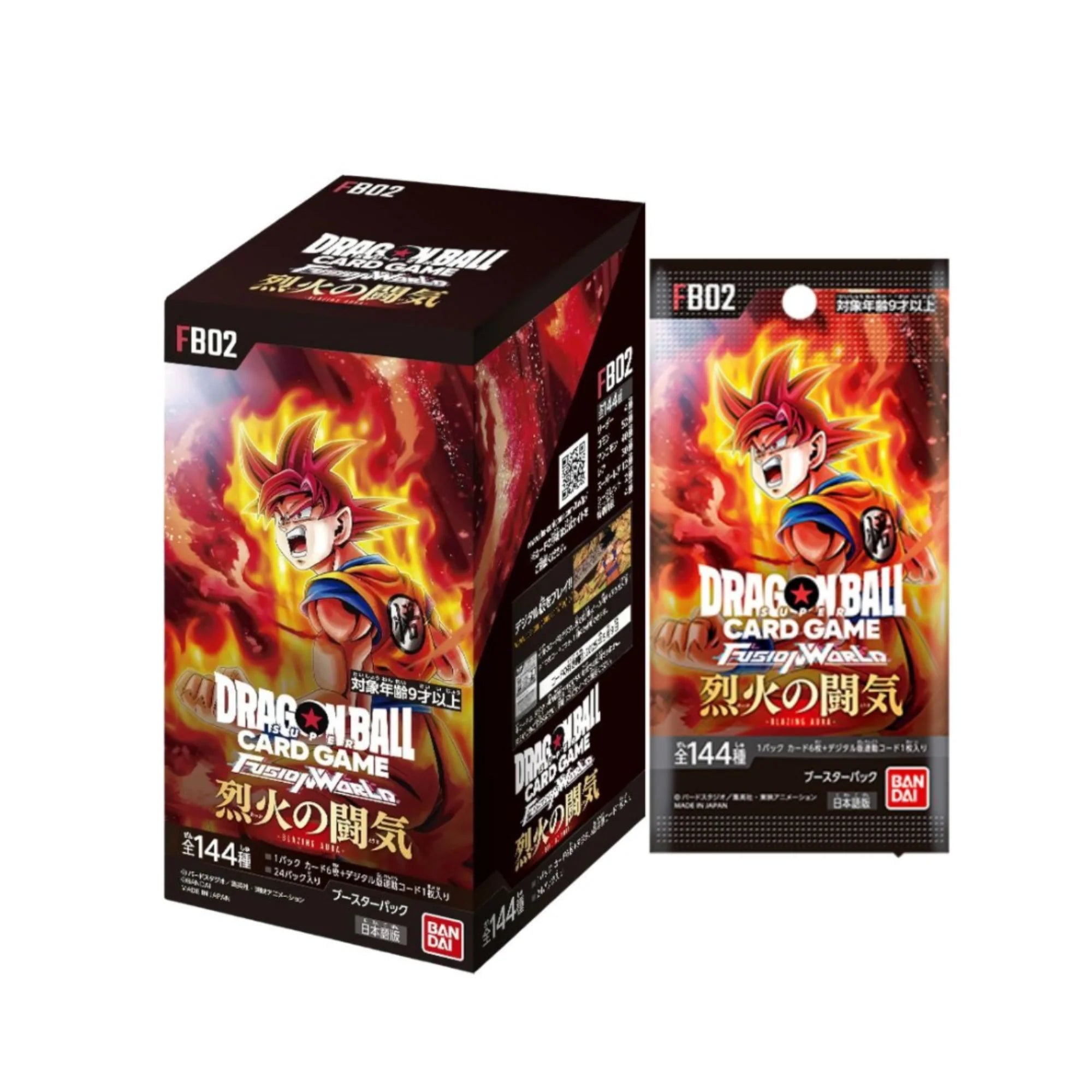Dragon Ball Super Card Game Fusion World Booster Pack Blazing Aura FB02 Full Box (Japanese)