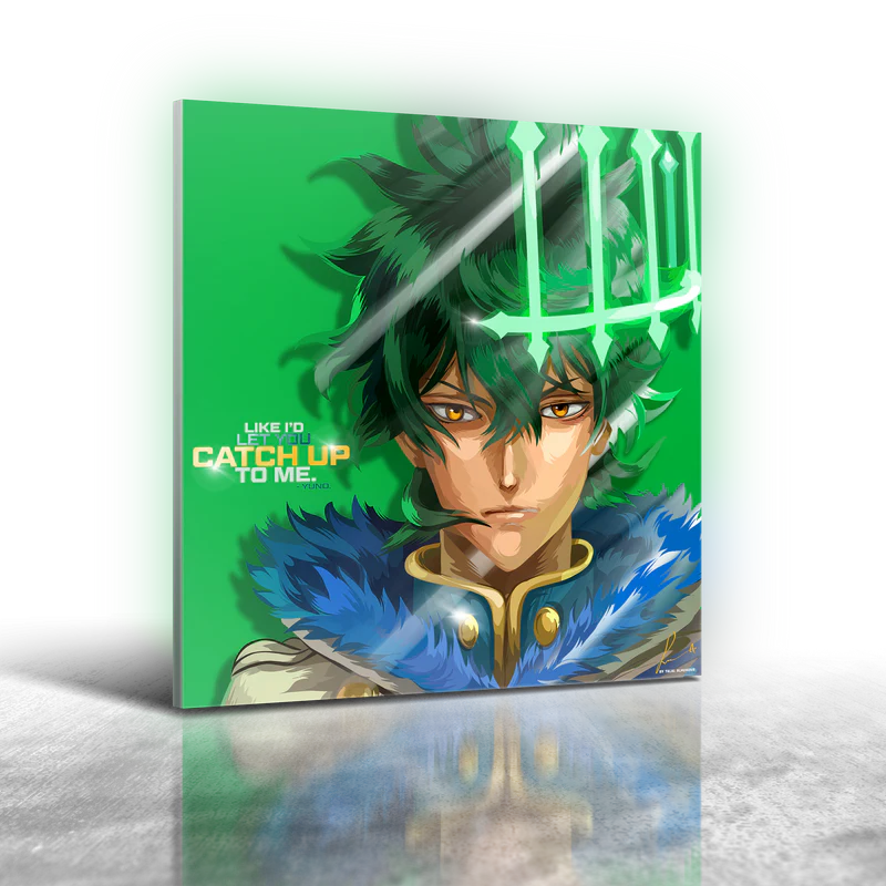 Anime Black Clover - Yuno Frameless Art Painting (30x30cm)