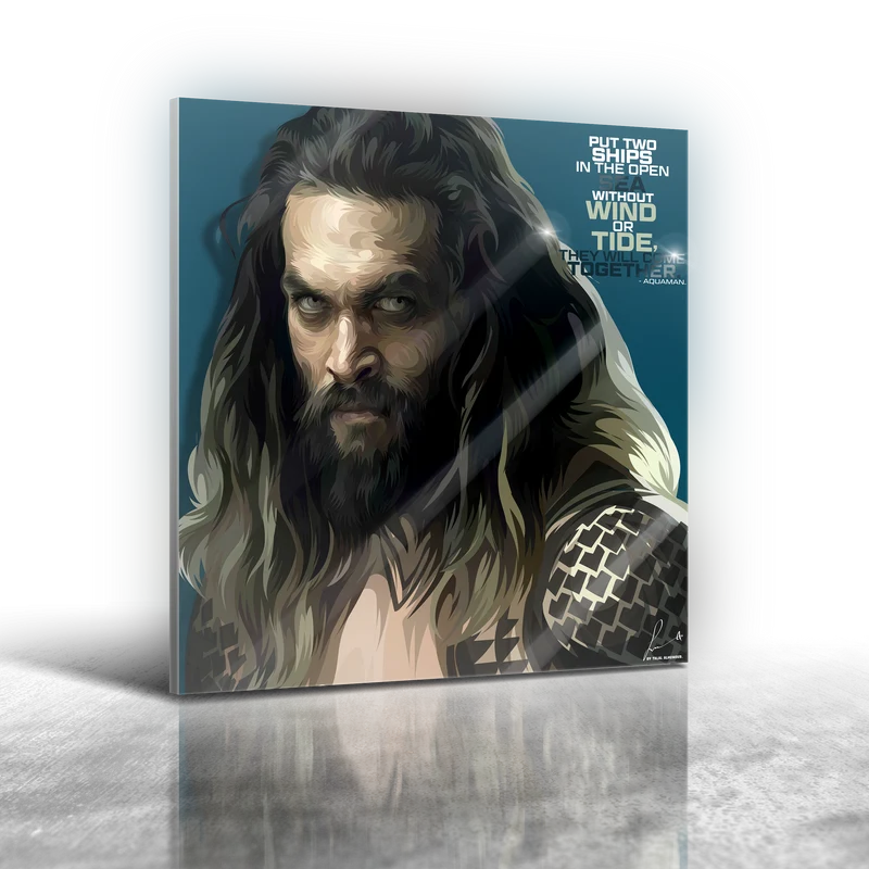DC Comics Aquaman Frameless Art Painting (30x30cm)
