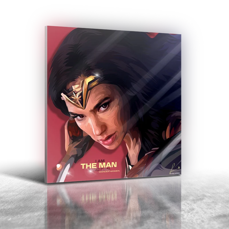 DC Comics Wonder Women Frameless Art Painting (30x30cm)