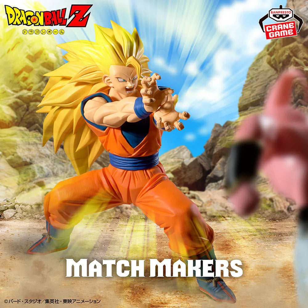 Banpresto Anime Dragon Ball Z Match Makers - Super Saiyan 3 Son Goku Figure (16cm)