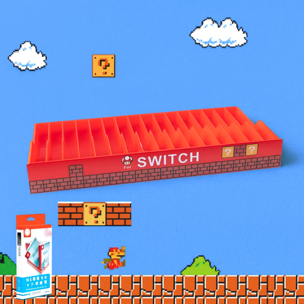 Nintendo Switch 1&2 Super Mario 16 Game Holder Stand