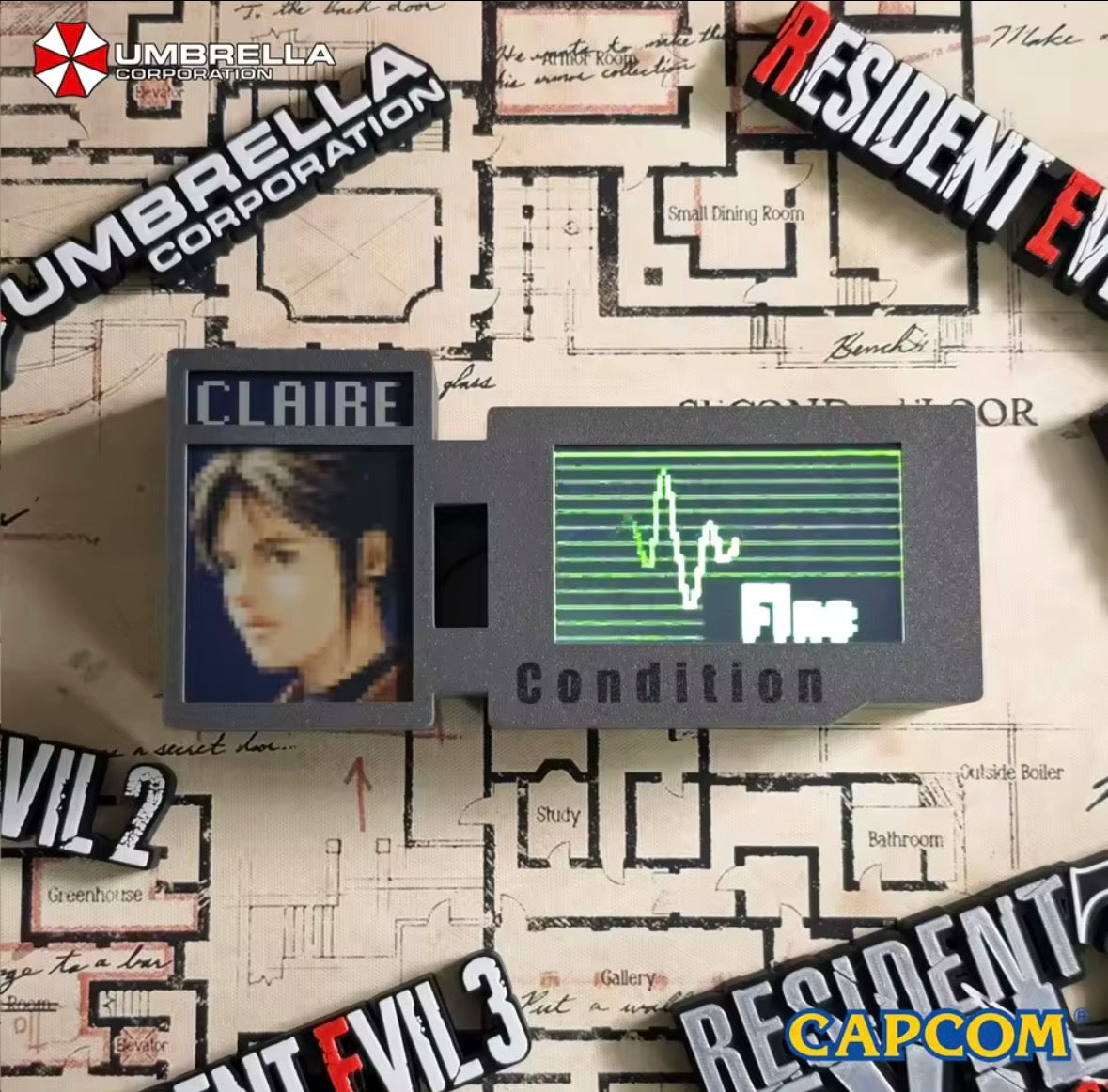 Resident Evil 2 Clair Health Status Display