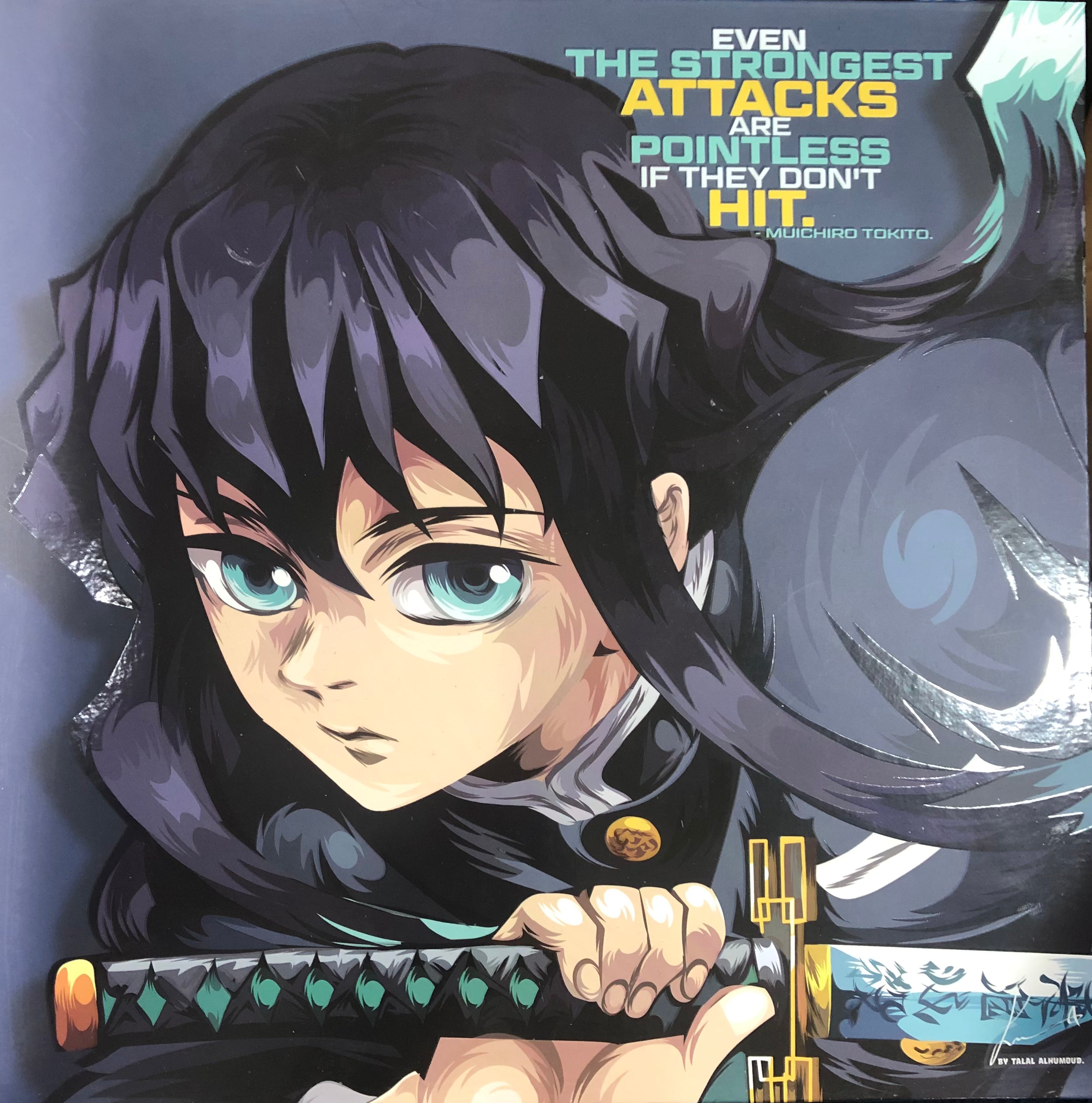 Anime Demon Slayer - Muichiro Tokito Frameless Art Painting (30*30 cm)