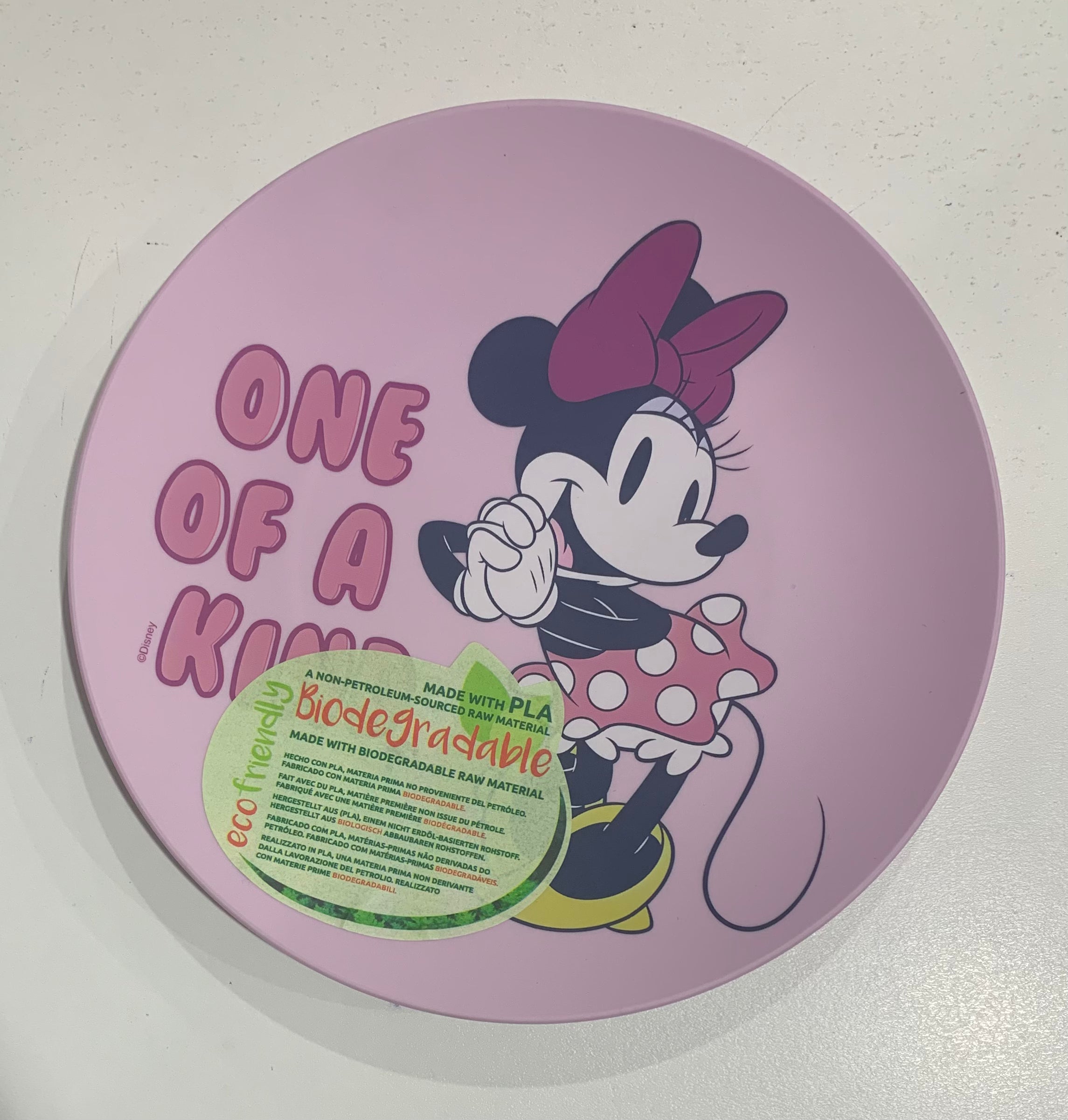 Official Disney Minnie Mouse Kids Plastic Plate (K&B)