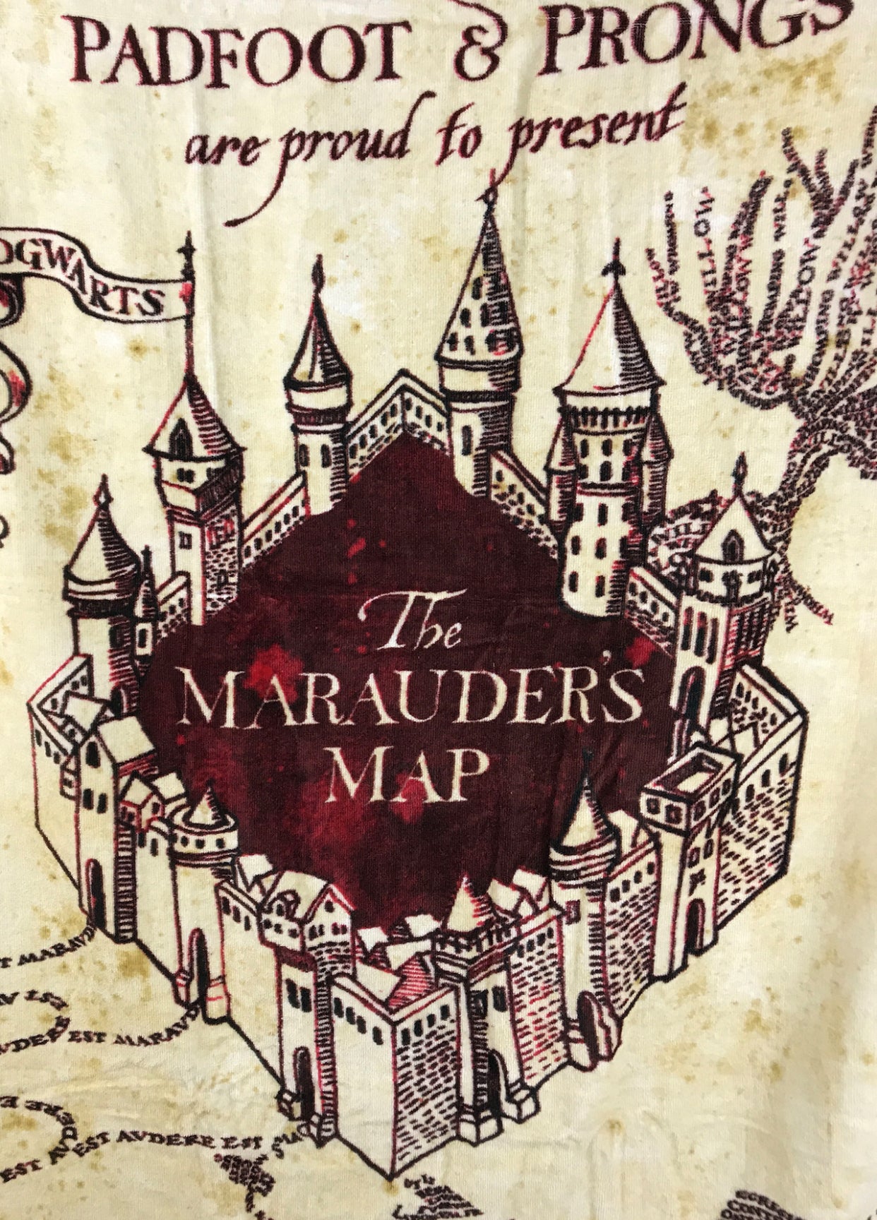 Official Marauders Map Harry Potter Towel (38x28cm)