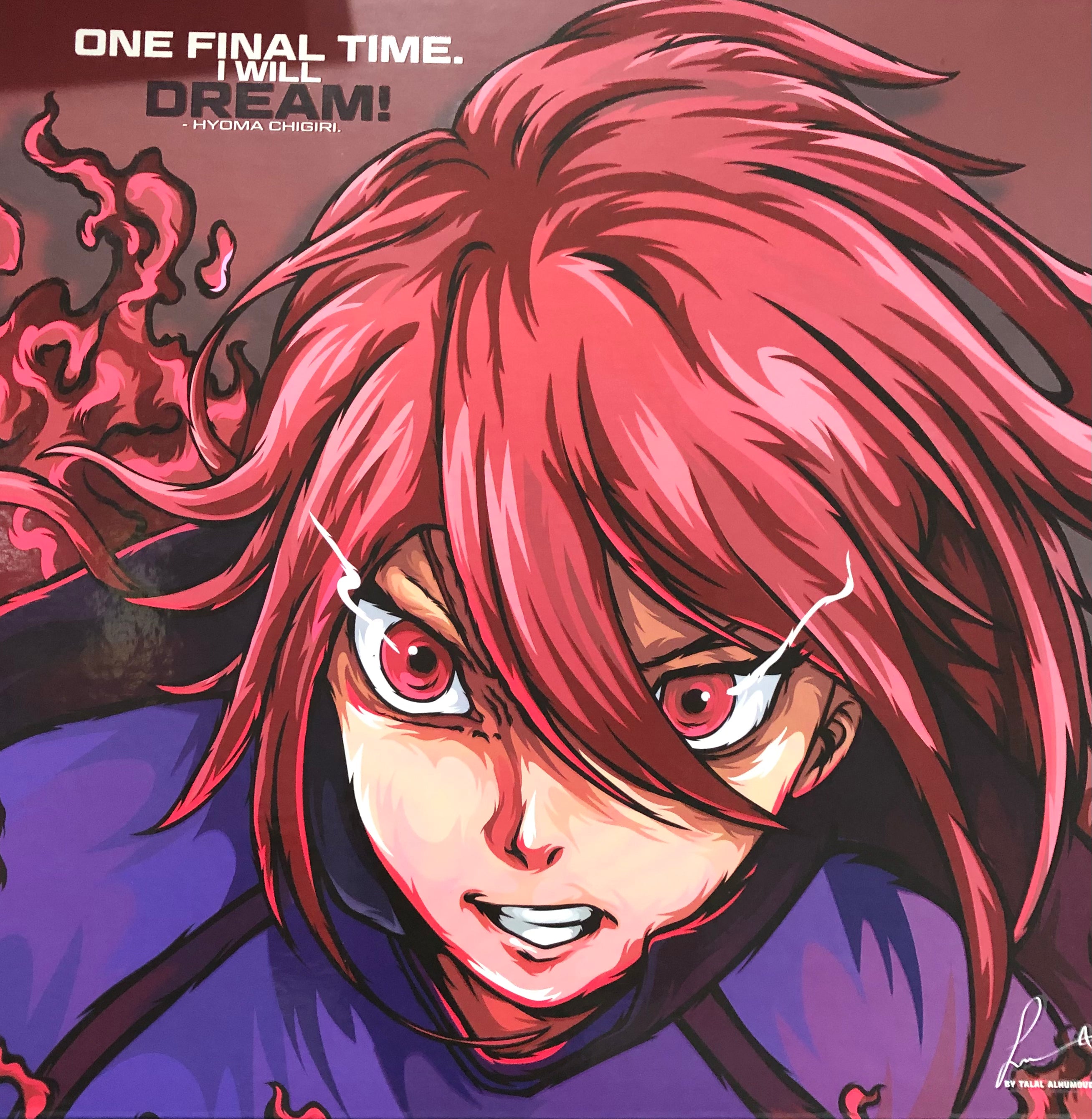 Anime Blue Lock - Hyoma Chigiri Frameless Art Painting (30*30 cm)