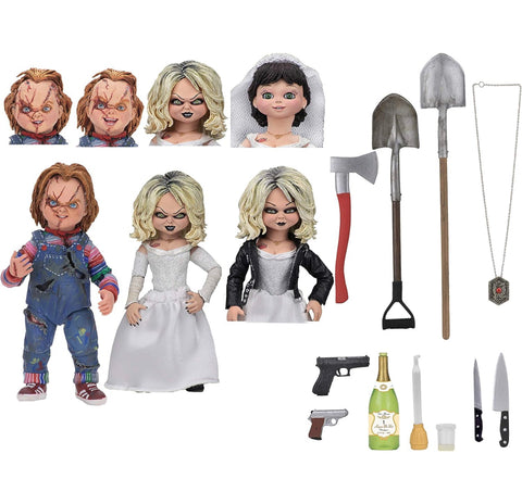 [JSM] Bride of Chucky Scale Action Ultimate Chucky & Tiffany 2-Pack Figure - (10cm)