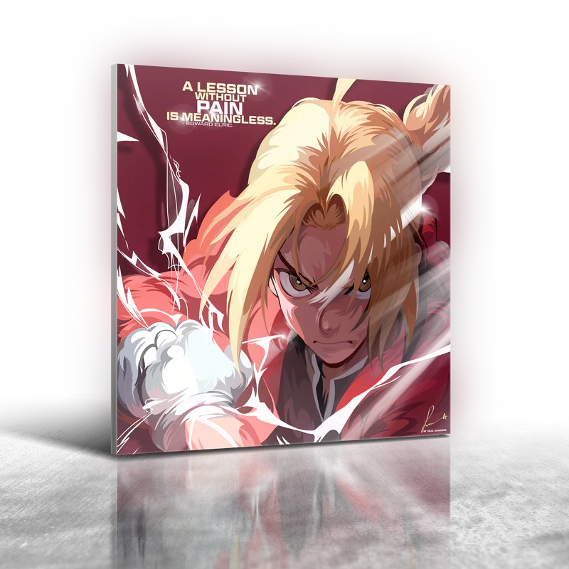 Anime Fullmetal Alchemist - Edward Elric Frameless Art Painting (30x30cm)