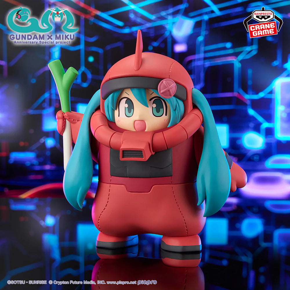 Gundam 45th × Hatsune Miku Figure Char Zaku Costume Hatsune Miku Ver. Figure (15cm)