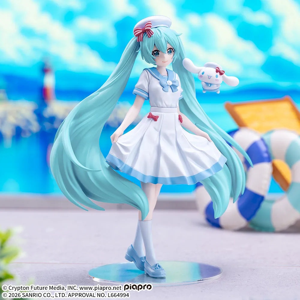 Anime Hatsune Miku X Stellar - Hatsune Miku x Cinnamoroll Summer Ver. Figure (19cm)
