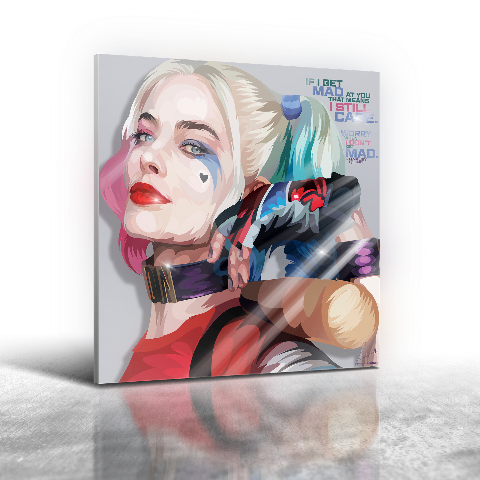 DC Comics Harley Quinn Frameless Art Painting (30*30 cm)