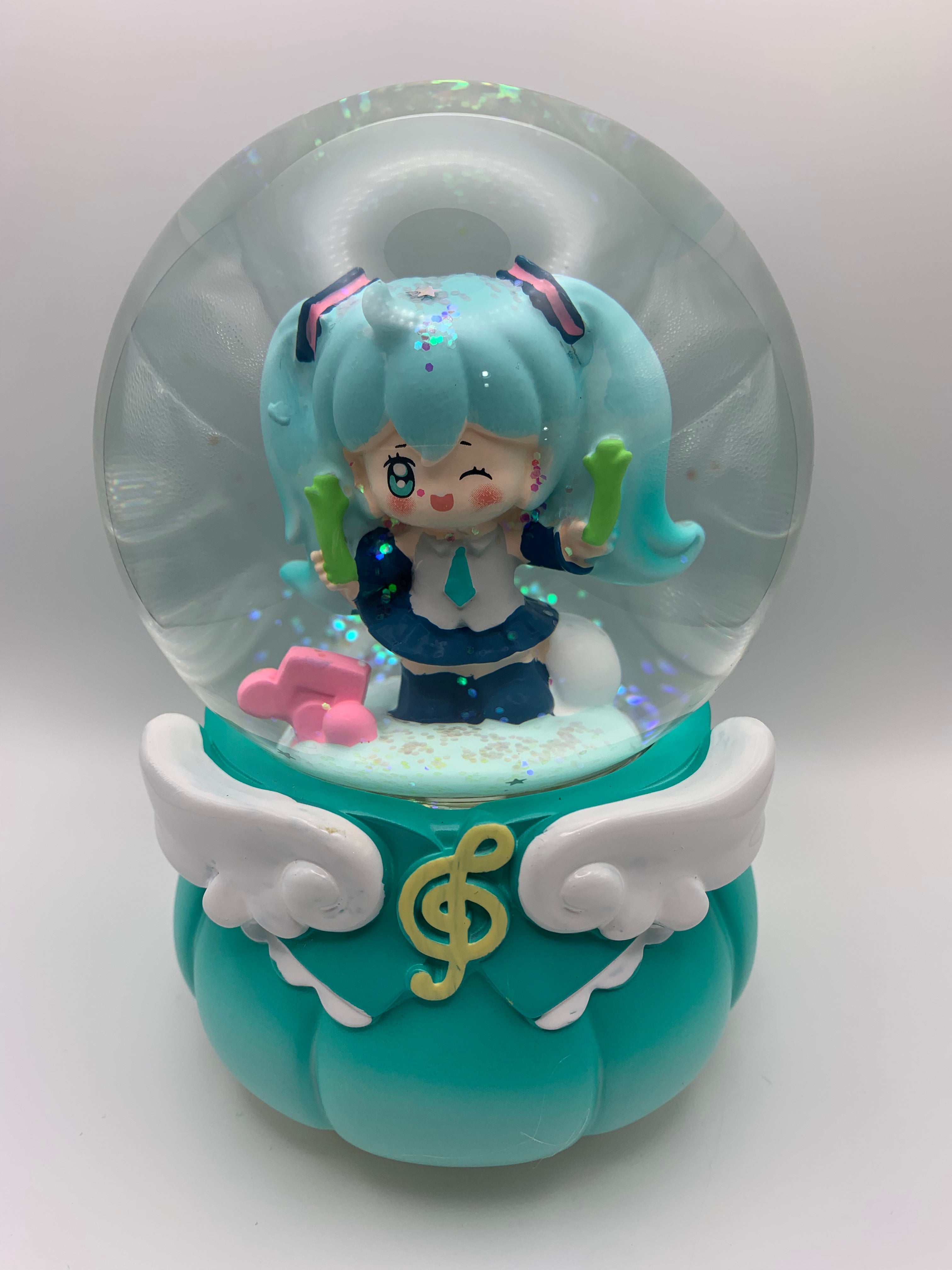 Hatsune Miku Musical Snow Globe 3D Crystal Ball, Music Box with Colorful LED Light 2 (17cm)