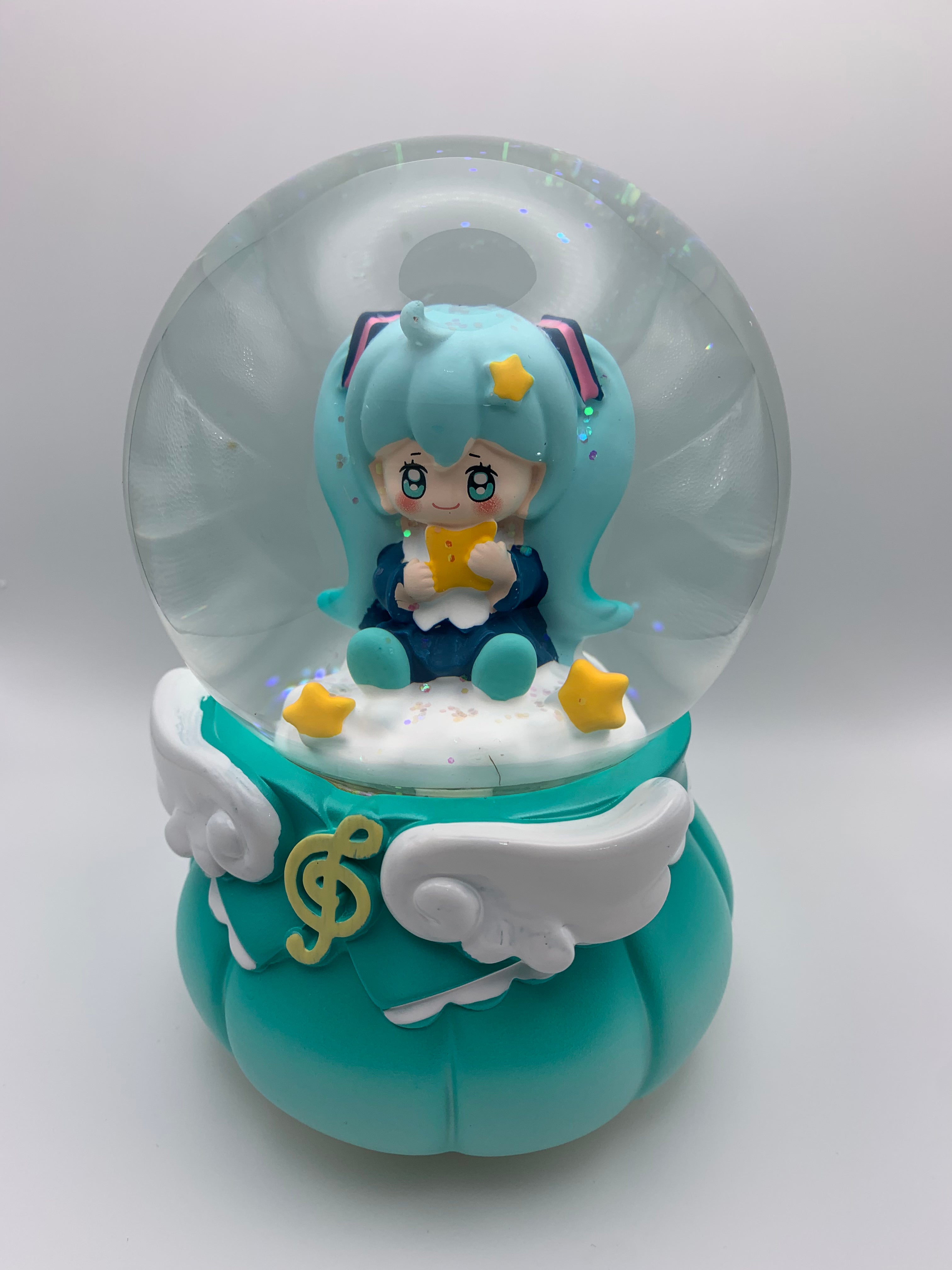 Hatsune Miku Musical Snow Globe 3D Crystal Ball, Music Box with Colorful LED Light 3 (17cm)