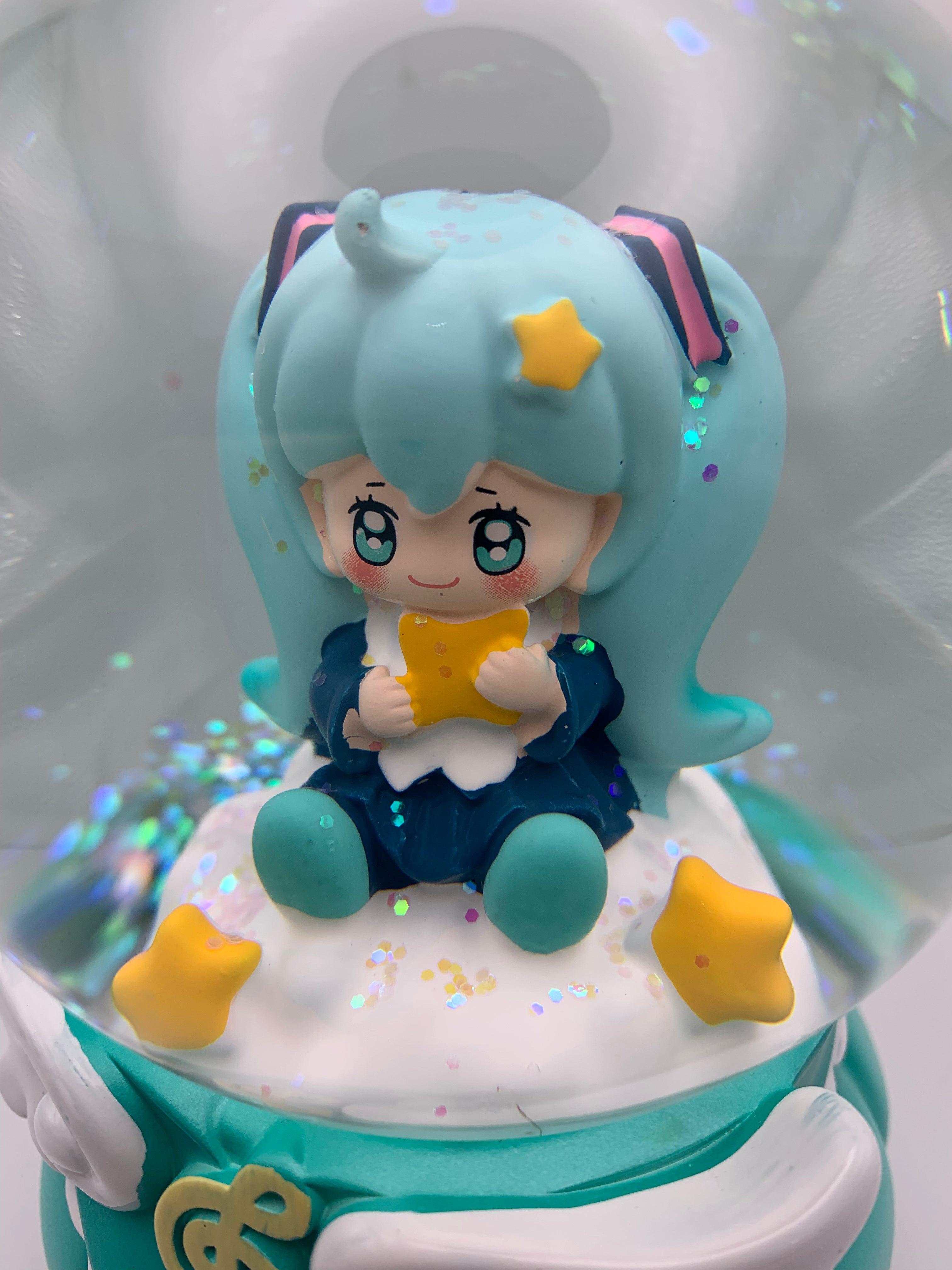 Hatsune Miku Musical Snow Globe 3D Crystal Ball, Music Box with Colorful LED Light 3 (17cm)