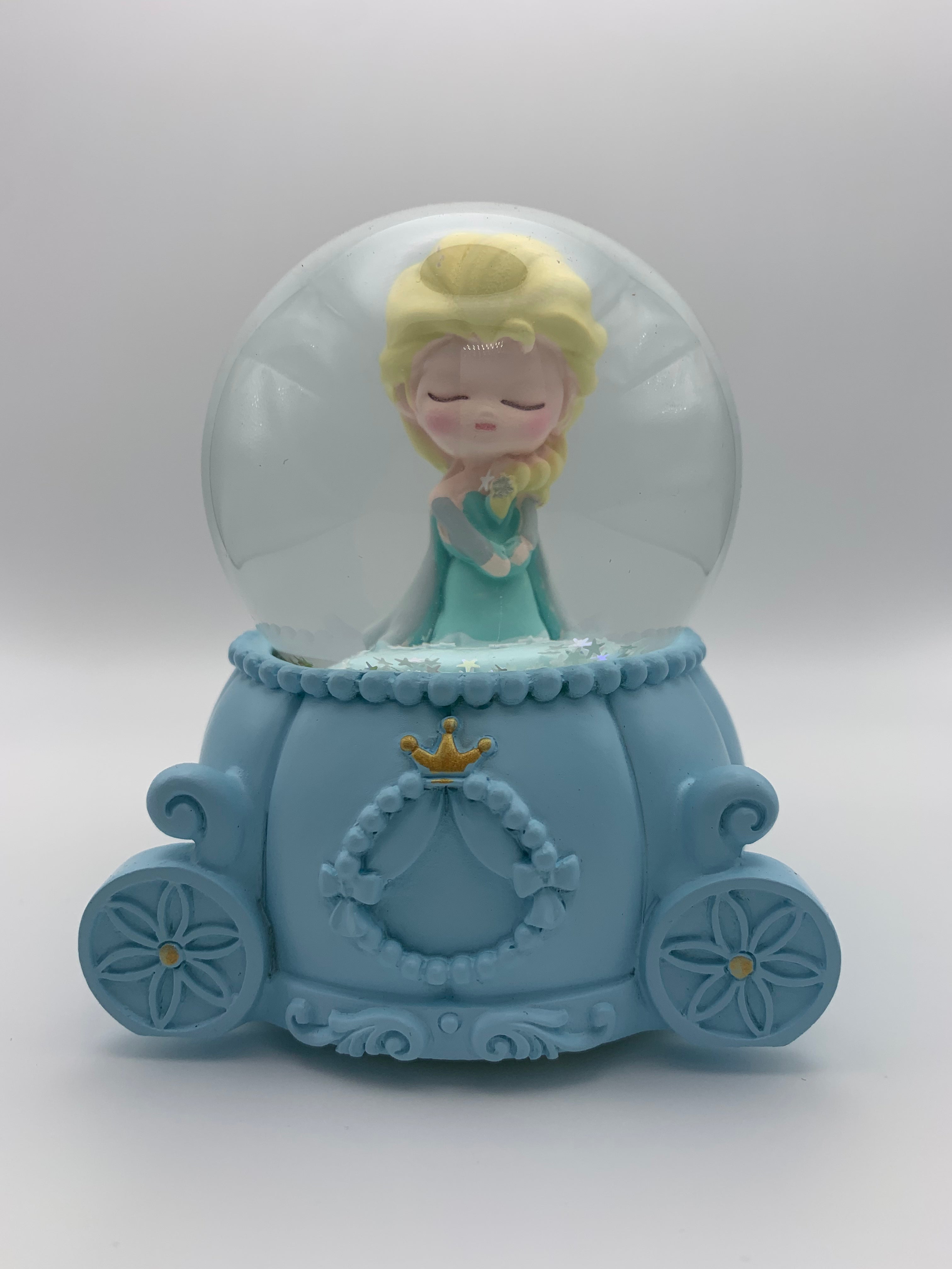 Disney Frozen Elsa Snow Globe 3D Crystal Ball With Colorful LED Light 1 (10cm)