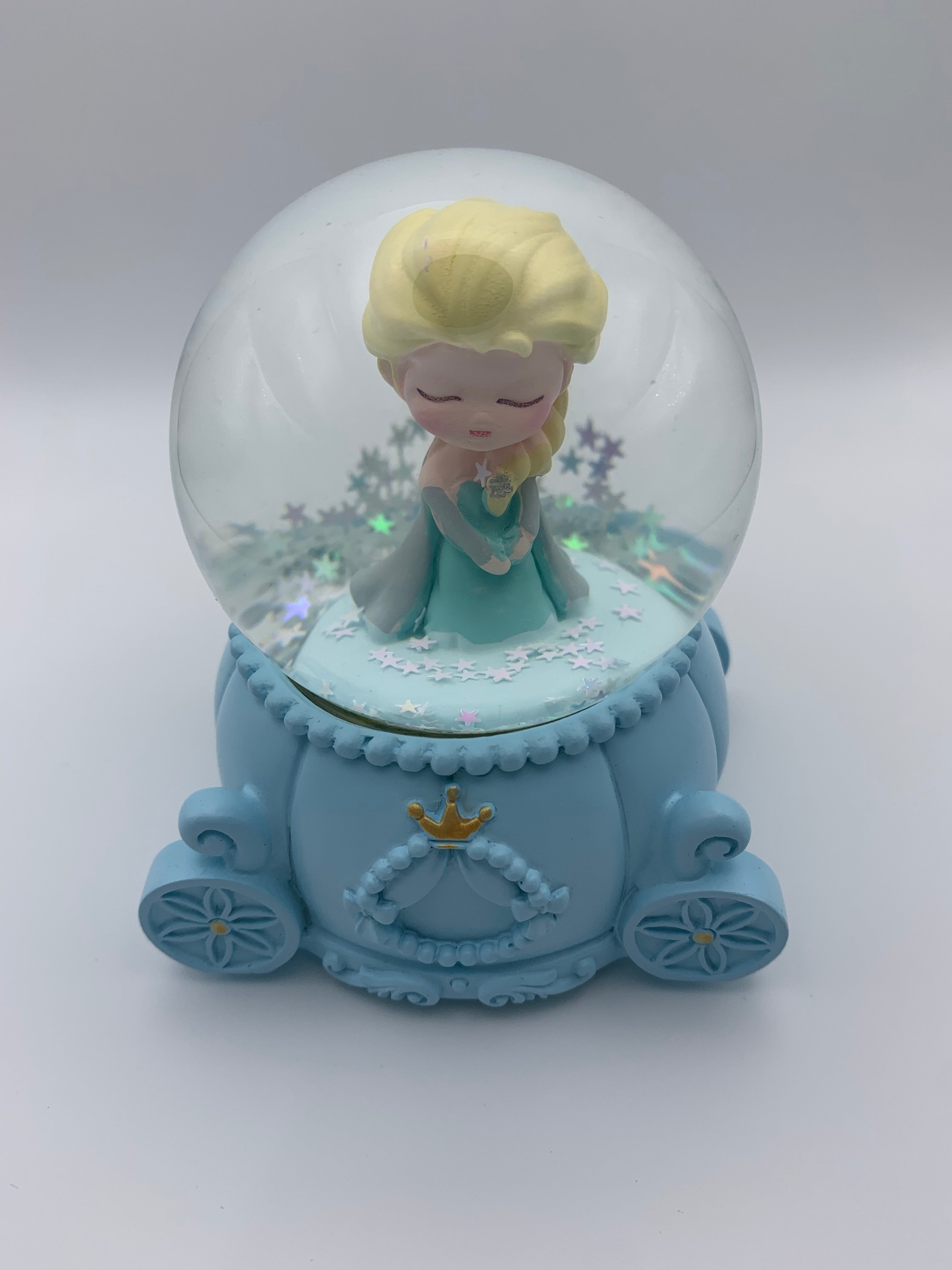 Disney Frozen Elsa Snow Globe 3D Crystal Ball With Colorful LED Light 1 (10cm)